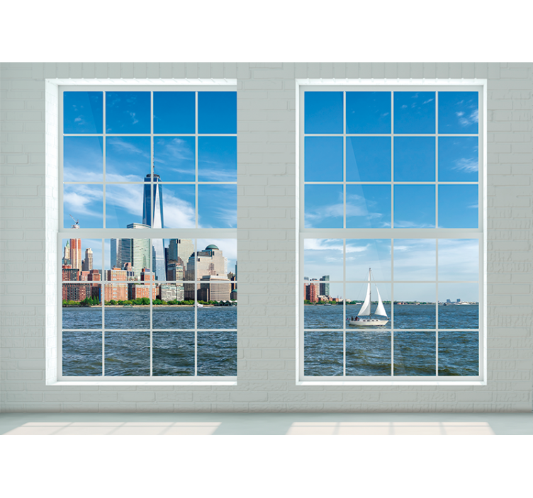 Wall mural new york iconic new york skyline - TenStickers