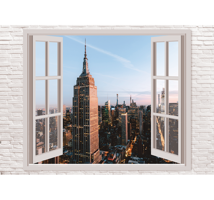 Wall mural new york empire state view - TenStickers