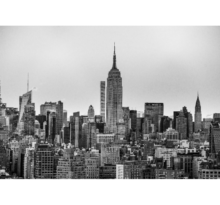 Wall mural new york iconic nyc skyline art - TenStickers
