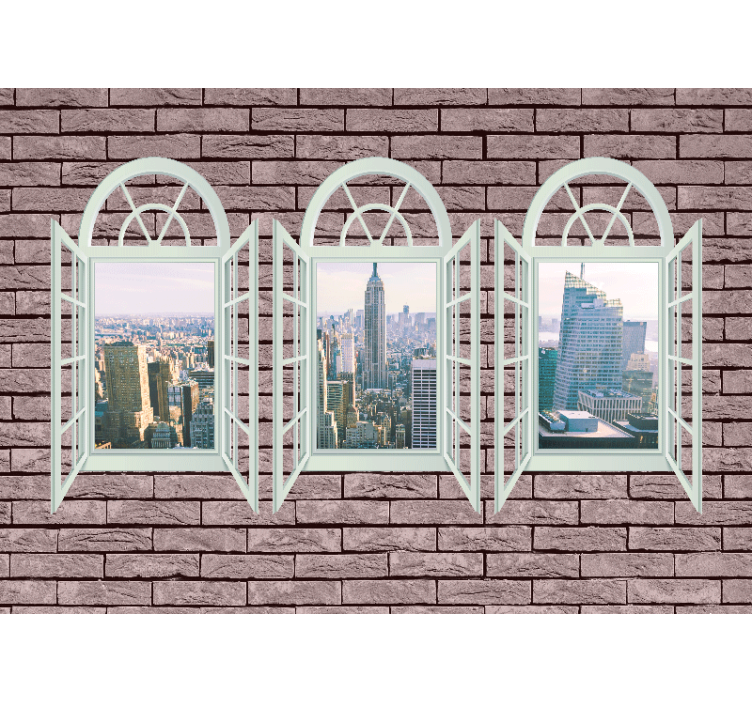 Wall mural new york city skyline view - TenStickers