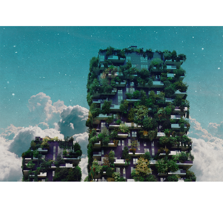 Wall mural nature green vertical garden design - TenStickers