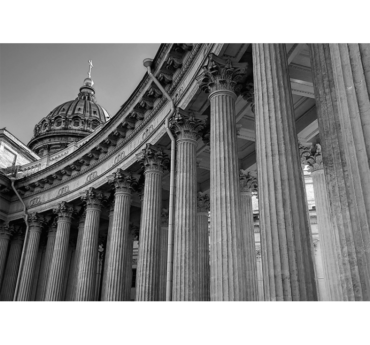 City wall mural architectural grace - TenStickers