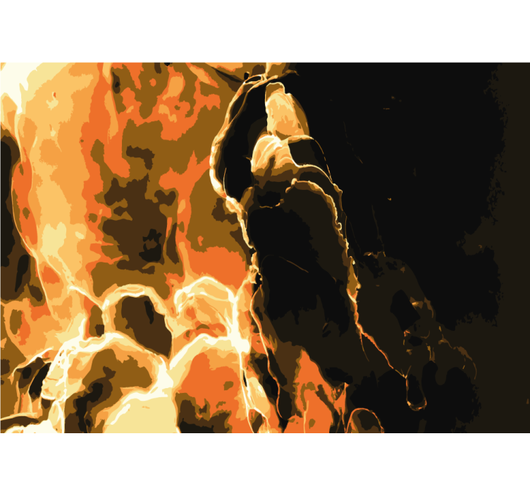 Abstract wall mural fiery abstract design - TenStickers