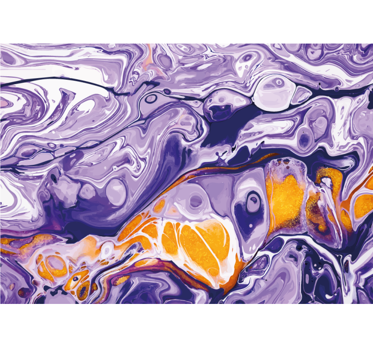 Abstract wall mural fluid purple swirl - TenStickers