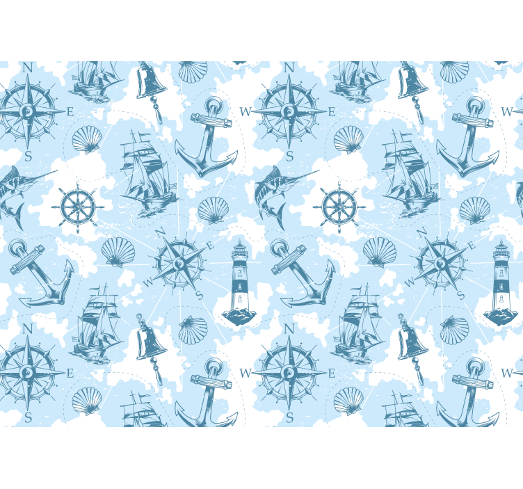 Landscape wall mural marine adventure scene - TenStickers