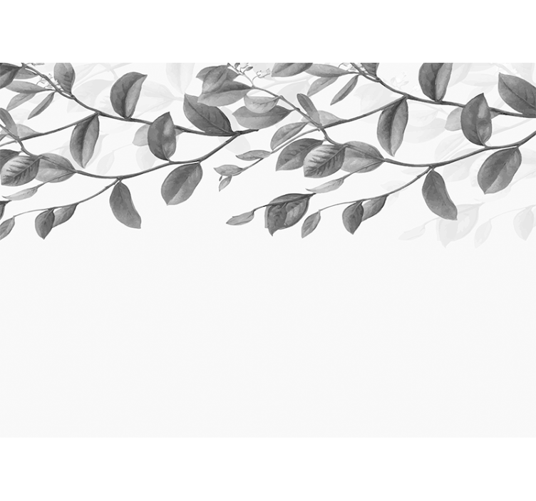 Wall mural trees graceful leaf design - TenStickers