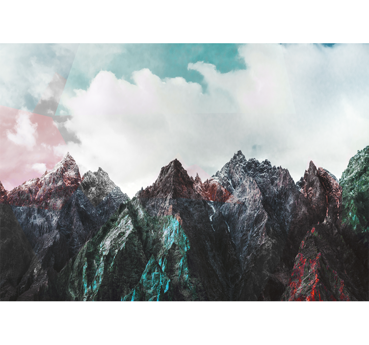 Wall mural mountain majestic mountain peaks - TenStickers
