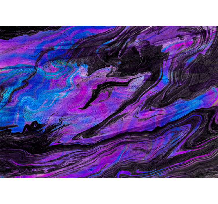 Abstract wall mural in swirling purple patterns - TenStickers