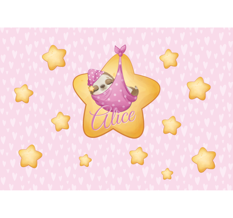 Nursery wall mural sloth in a star - TenStickers