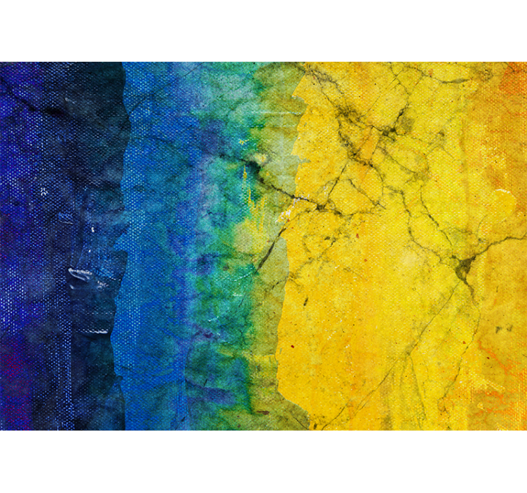 Abstract wall mural with lively color mixes - TenStickers