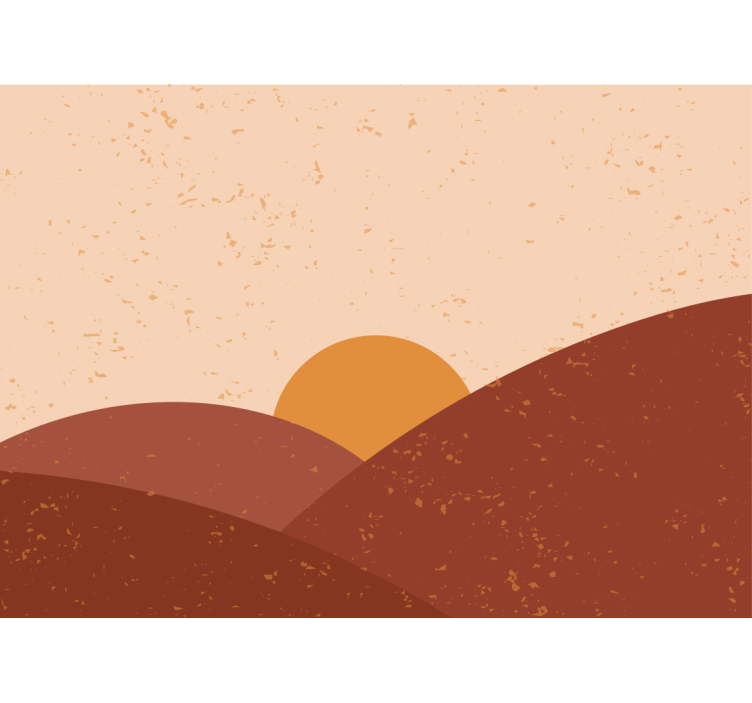 Landscape wall mural twilight above peaks - TenStickers