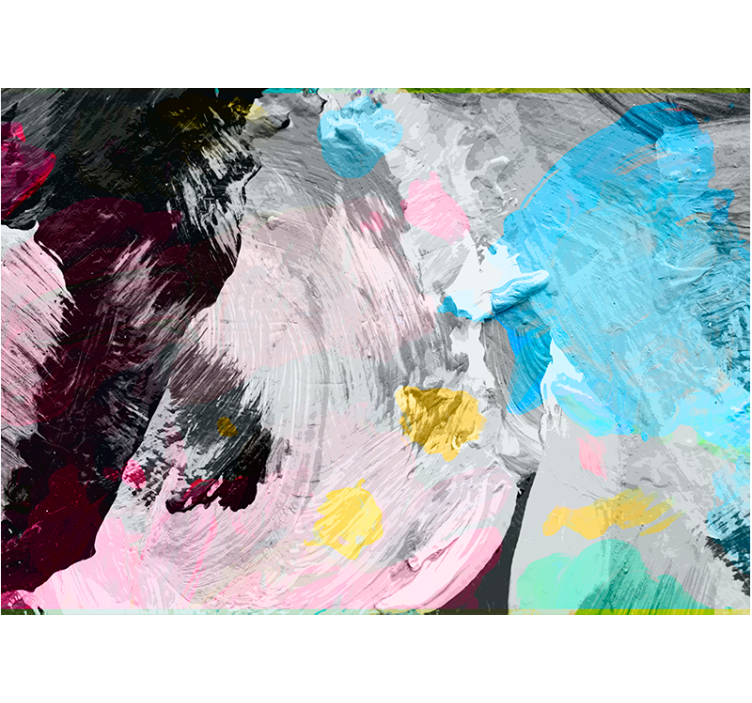 Abstract wall mural with energetic paint strokes - TenStickers