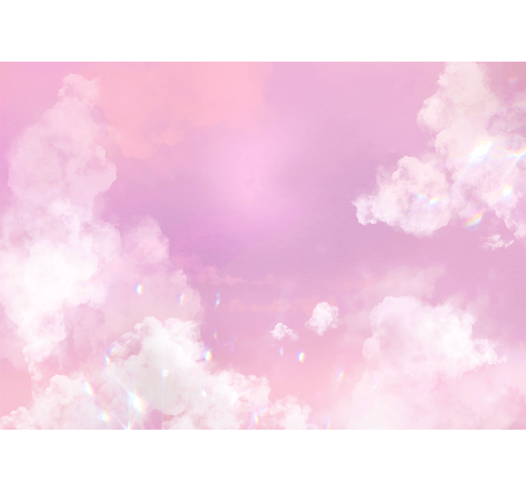 Sky wall mural dreamy cloudscape - TenStickers