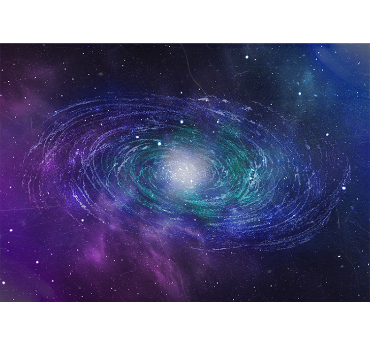 Space ring formed of stars nature wall mural - TenStickers