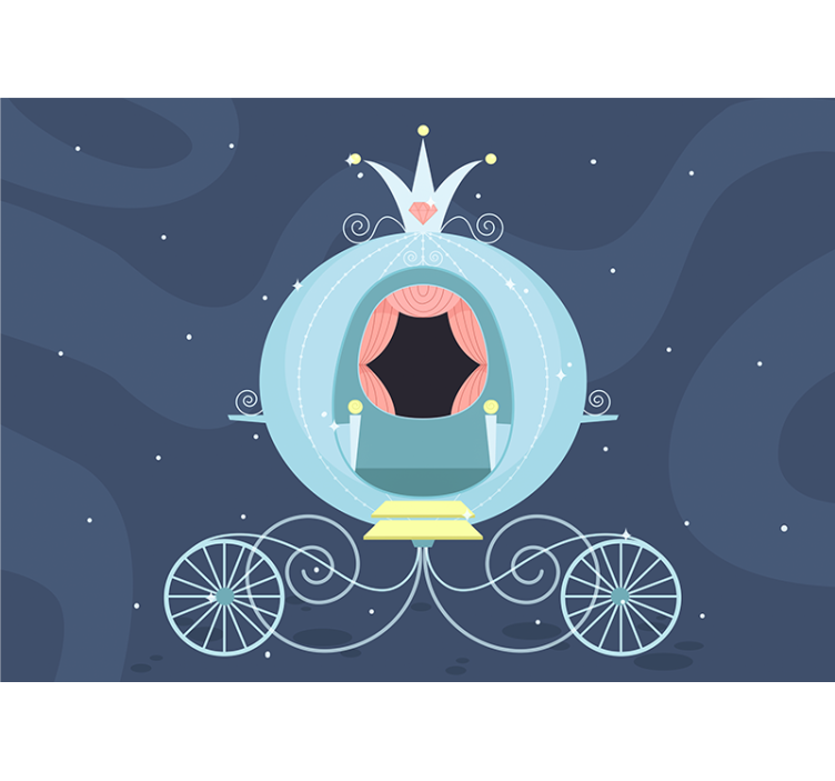 Magical carriage fairytale Kids wall Murals - TenStickers