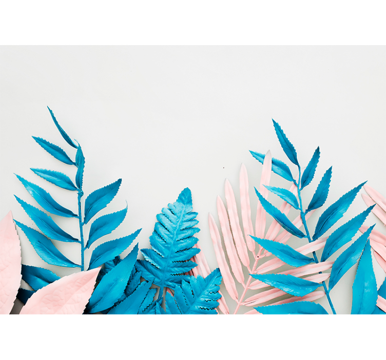 Wall mural nature tropical leaf pattern - TenStickers