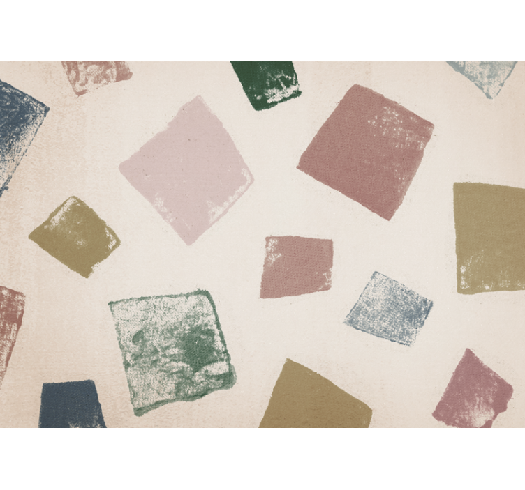 Texture wall mural in geometric color blocks - TenStickers