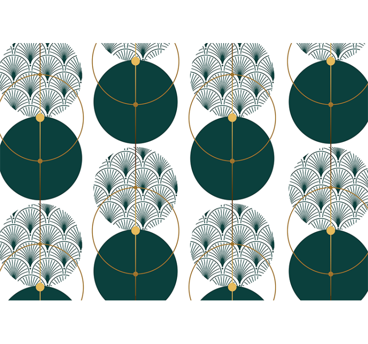 Glamour style geo art Abstract Wall Murals - TenStickers