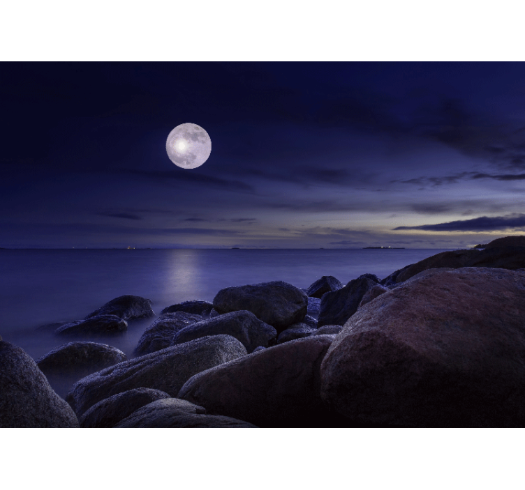 Moonlight purple Wall Murals - TenStickers