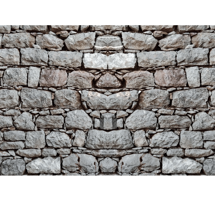 Rustick grey cement stone wall mural - TenStickers