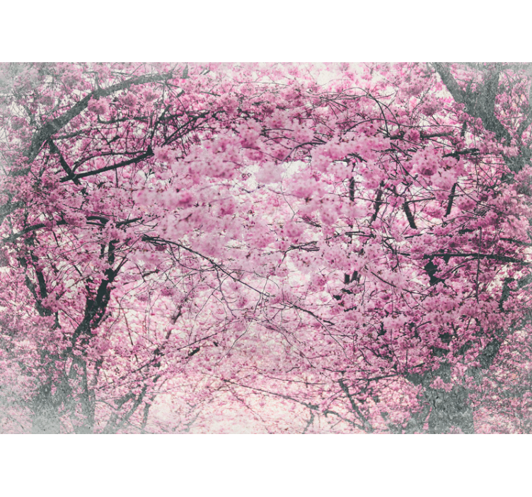 Flower wall mural cherry blossom grove - TenStickers
