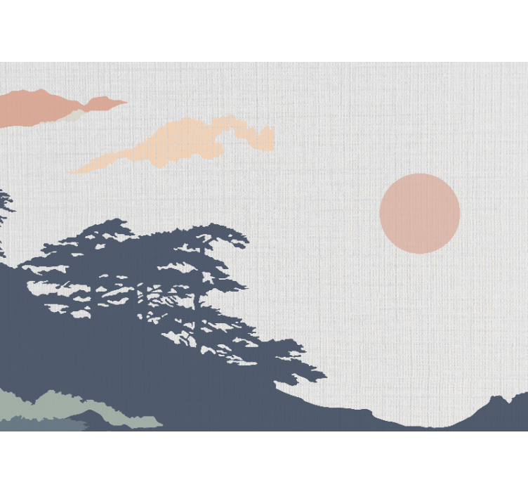 Wall mural nature serene landscape view - TenStickers