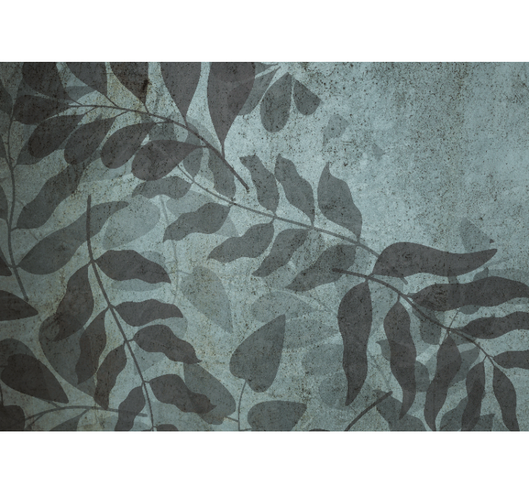 Wall mural nature in soft leaf designs - TenStickers
