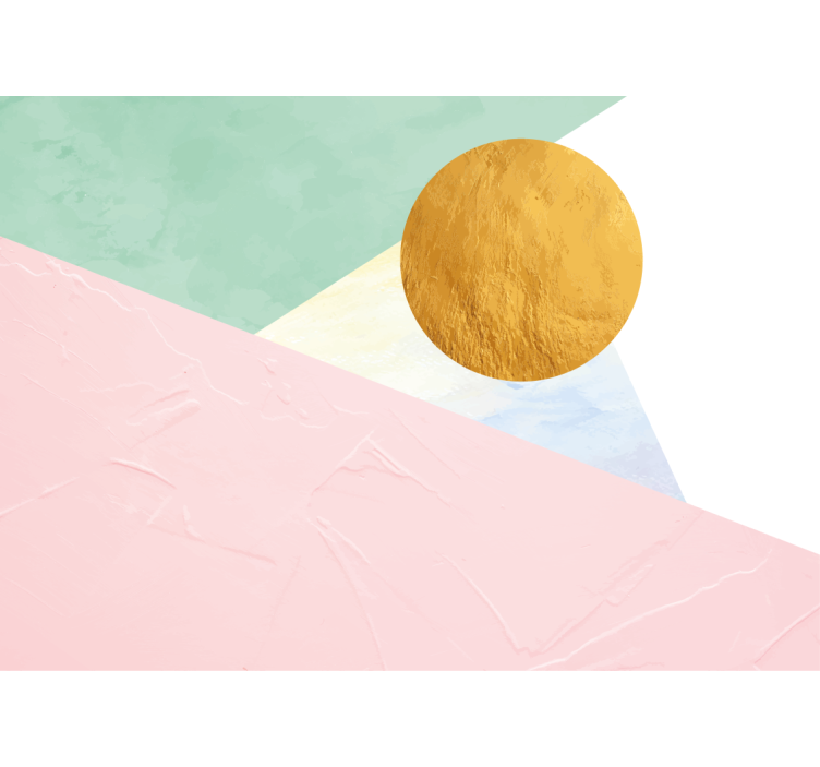 Abstract wall mural elegant geometric forms - TenStickers