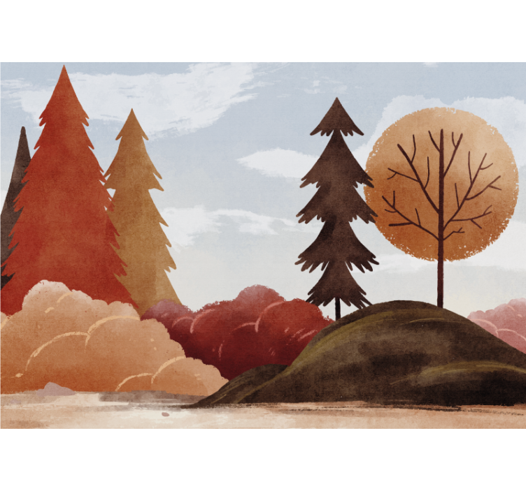 Wall mural nature scenic autumn landscape - TenStickers