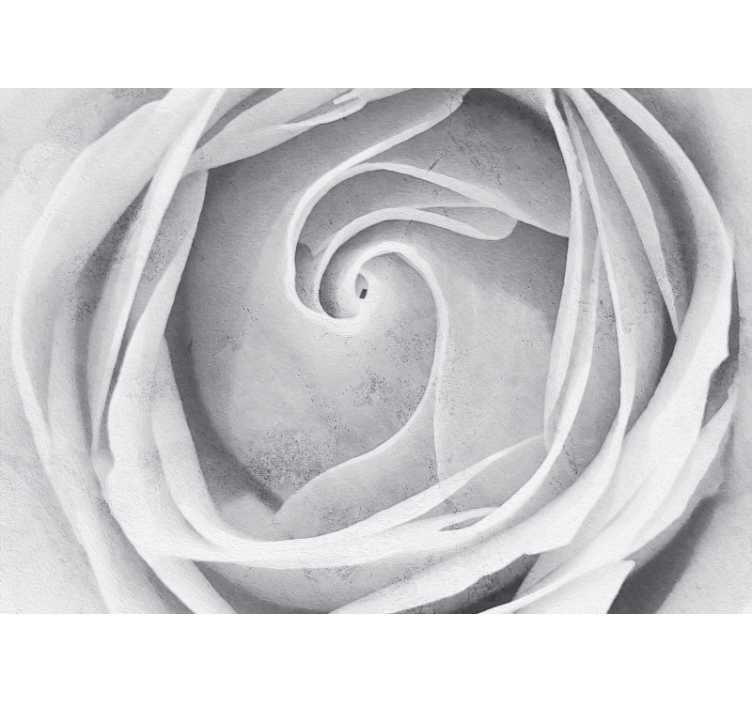 Flower wall mural elegant rose spiral - TenStickers