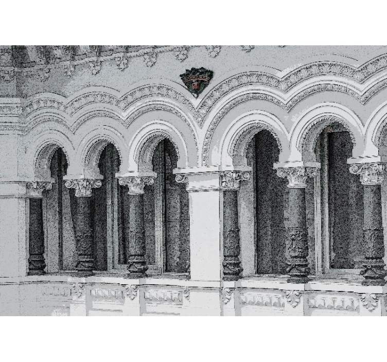 Old architecture 3D Wall Mural - TenStickers