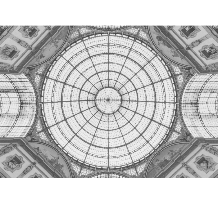 Art wall mural of architectural glass dome - TenStickers