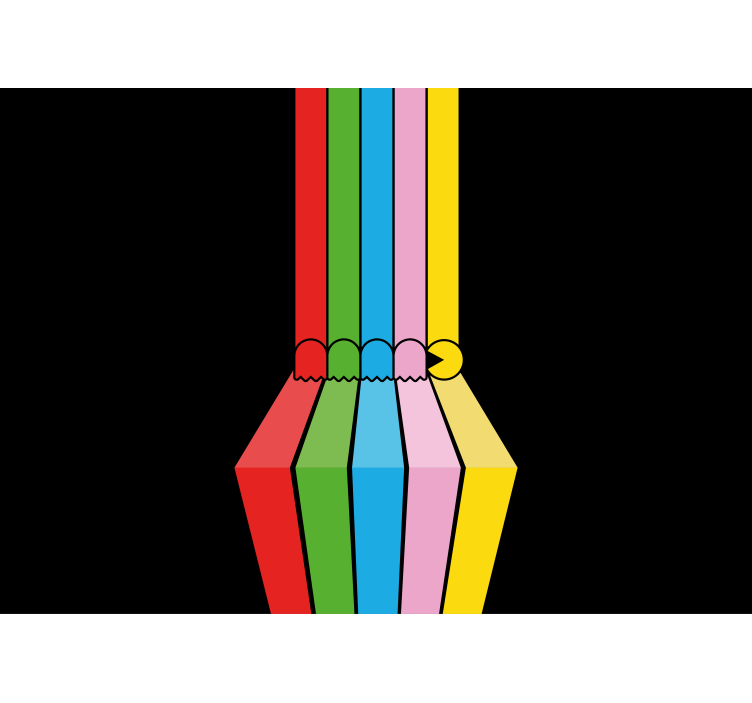 Colorful vintage game wall mural - TenStickers