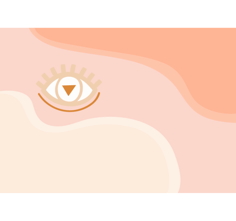 Abstract wall mural stylized eye design - TenStickers