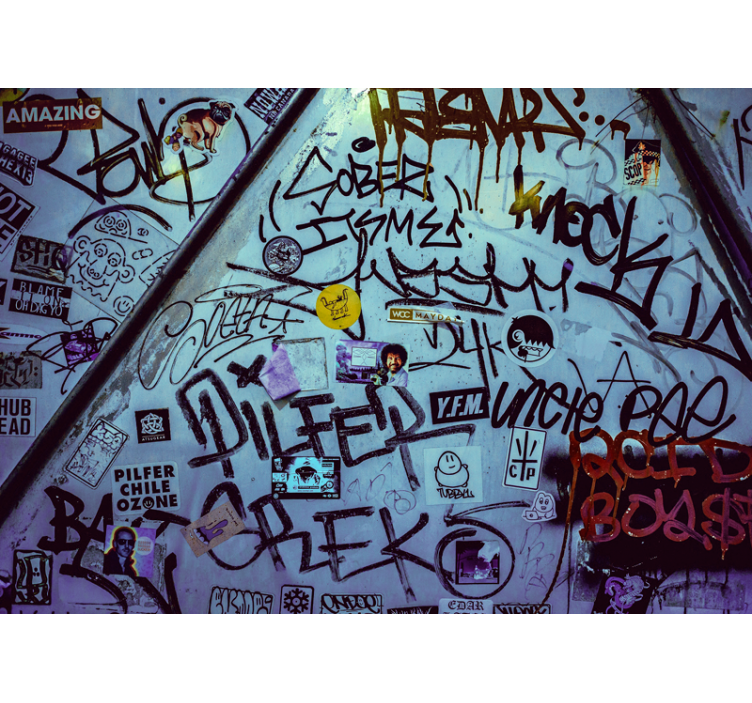 Graffiti wall design urban art wall  mural - TenStickers