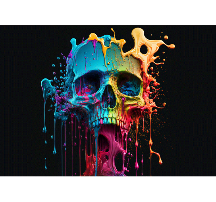 Deaths Head Art wall mural - TenStickers
