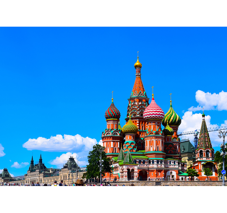 Red Square photo wall mural - TenStickers