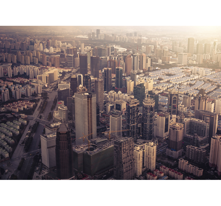 New York cityscape wall mural - TenStickers