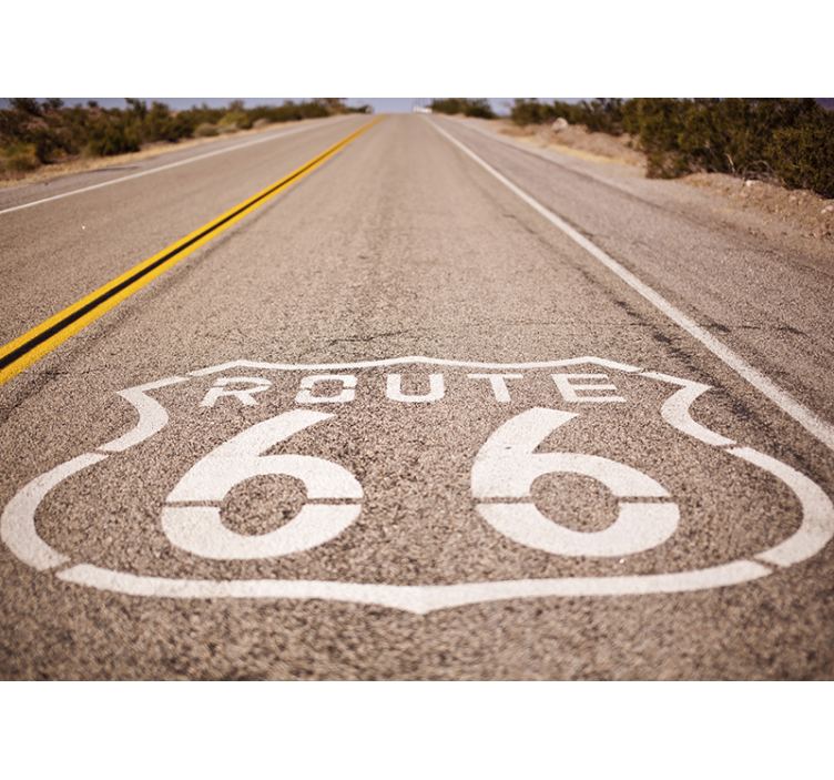 Route 66  landscape wall mural - TenStickers