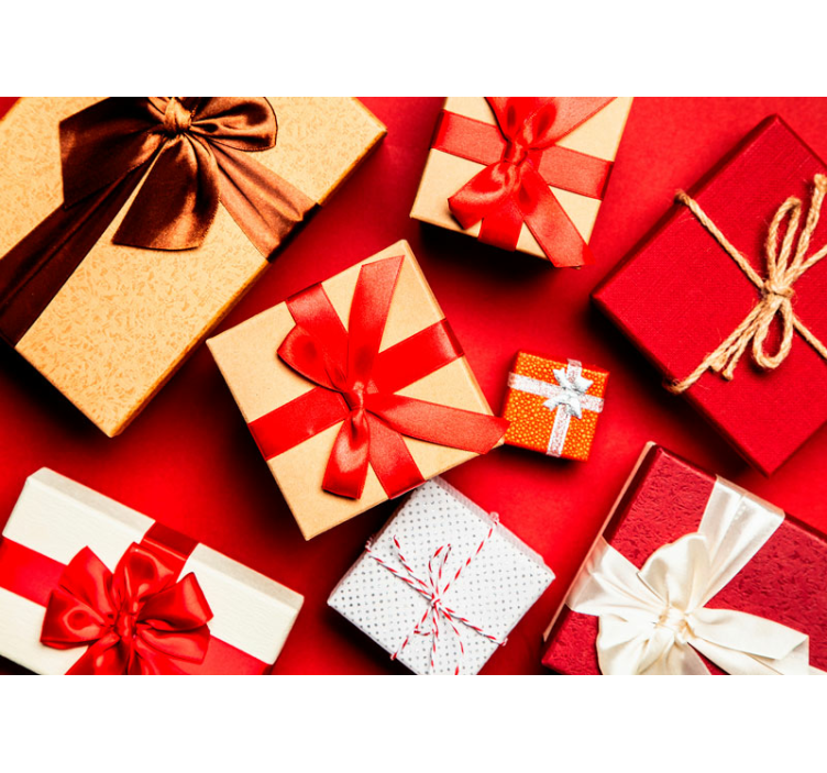 Gift boxes pack Lounge Photo Wallpaper - TenStickers