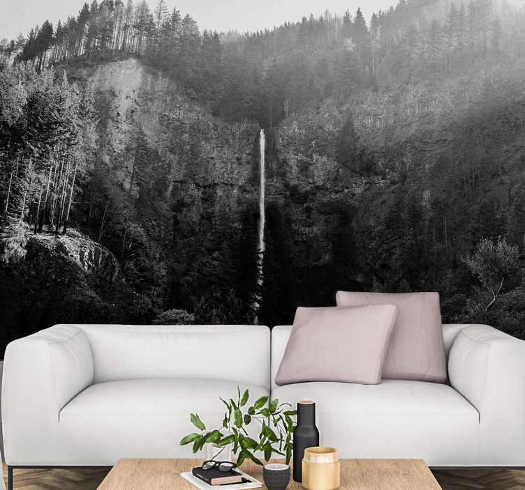 Multnomah falls Waterfall Wall Mural - TenStickers