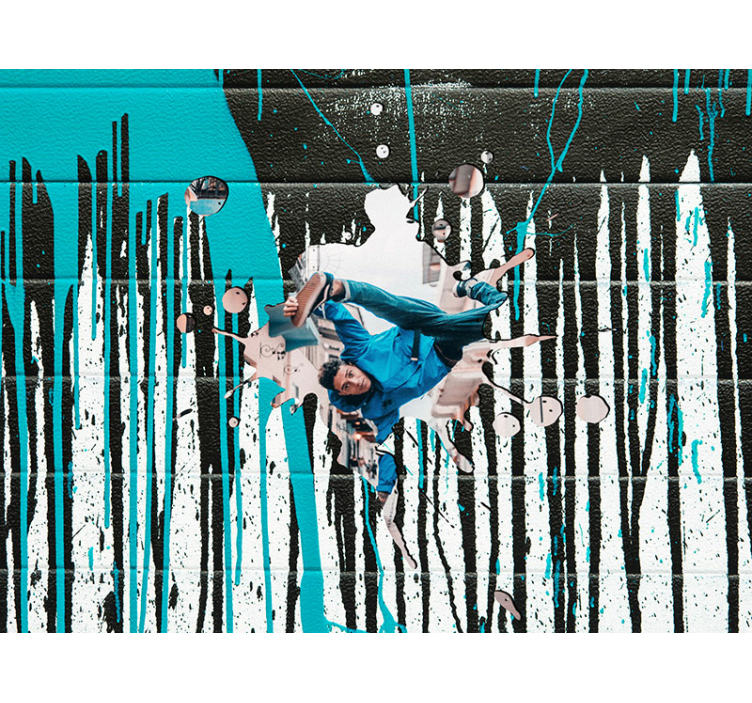 graffiti style photomural with foto custom - TenStickers