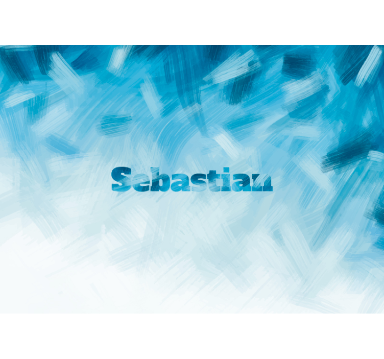 Personalized wall mural with custom name design - TenStickers