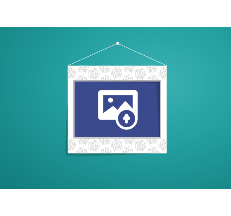 Floral Wall Frame custom wall mural - TenStickers