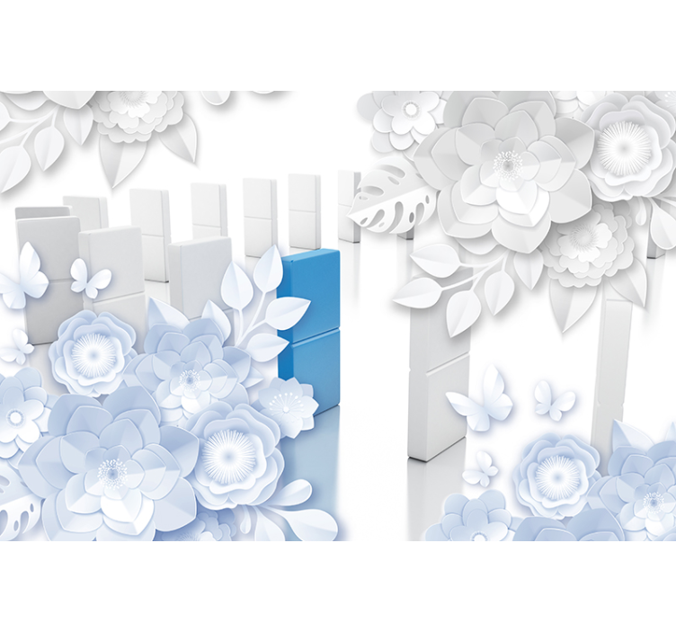 Elegant blossom arrangement flower wall mural - TenStickers
