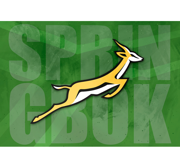 Springbok with text background Mural Wallpaper - TenStickers