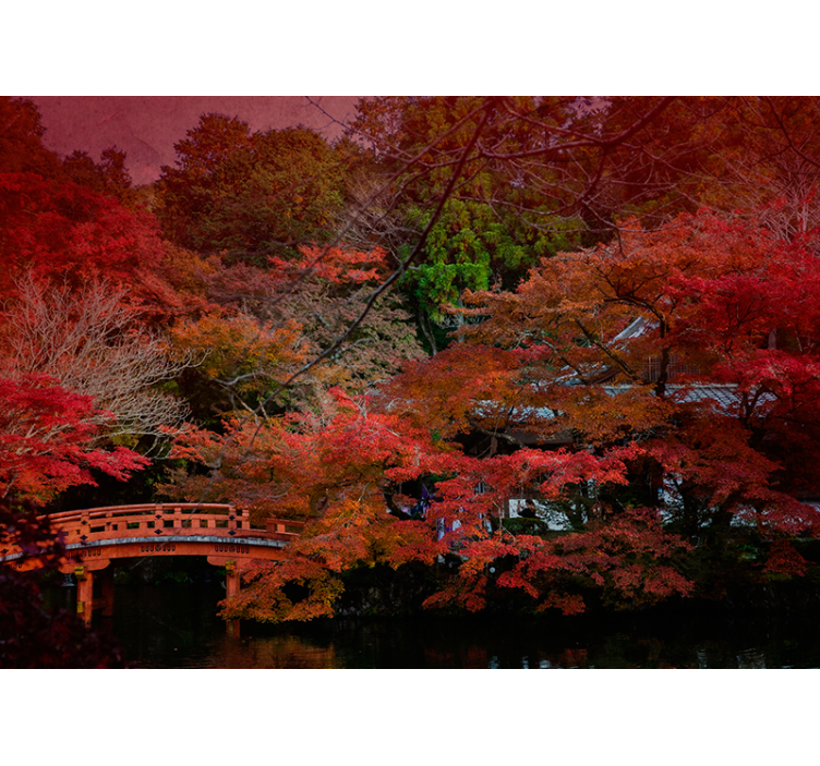 Wall mural nature autumn tranquility - TenStickers