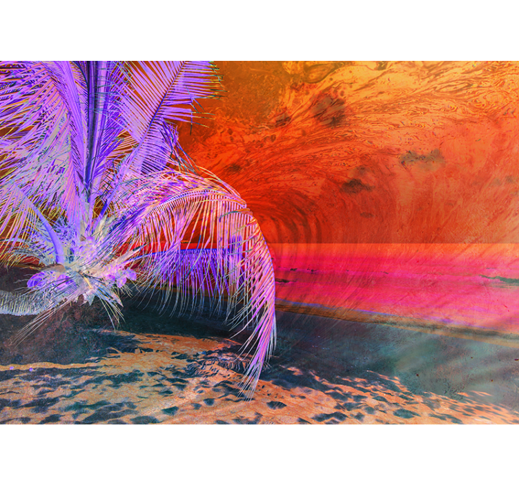 Caribbean Sea Coast nature wall mural - TenStickers