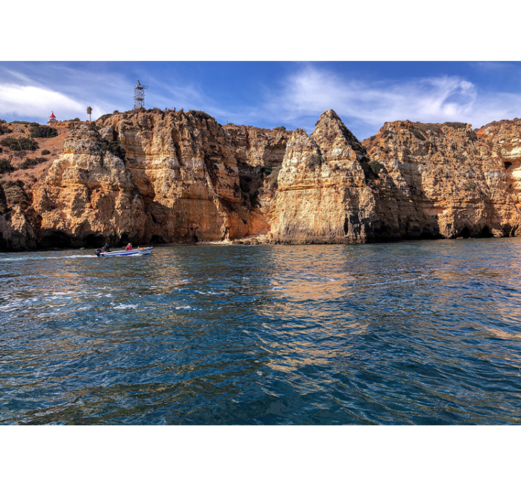 Seaside Rock Structure landscape wall mural - TenStickers