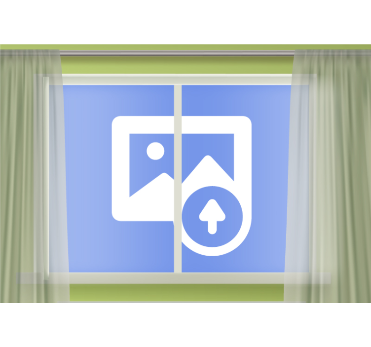 Window for you living room wall mural - TenStickers